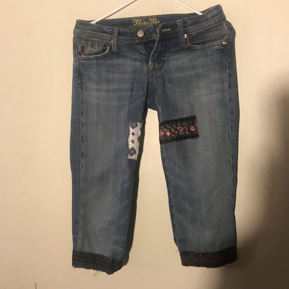 Miss Me Patchwork Embroidered Jeans, 26
